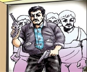 robbery in farmer's house. 